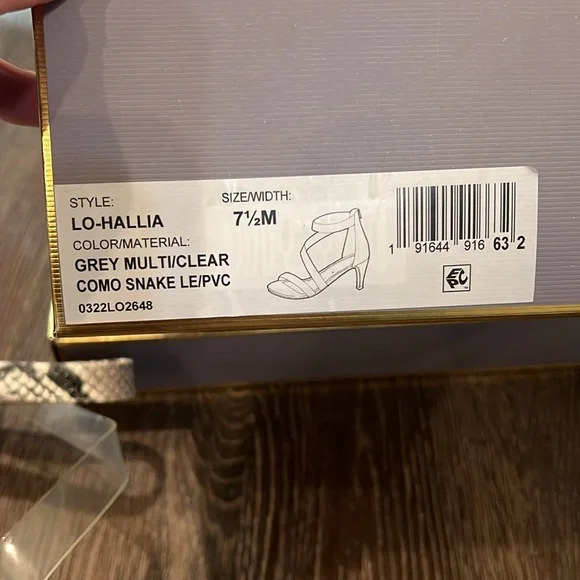 NIB Louis et Cie Snake Print Heels - 7.5 - Picture 6 of 8